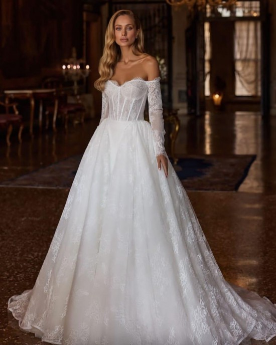 Şık Gelinlik Modeli 43